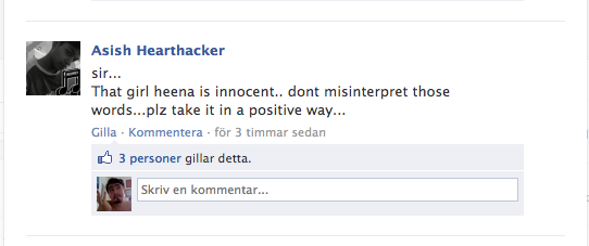 Facebook, Yttrandefrihet, Polis, Indien